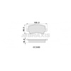 ARKA FREN BALATASI  S-MAX 09- 06- GALAXY III 06- - S60 10- S80 06- V60 V70 06- XC60 08- XC70 06- - RANGE ROVER EVOQUE 11- - BRAXIS AA0119