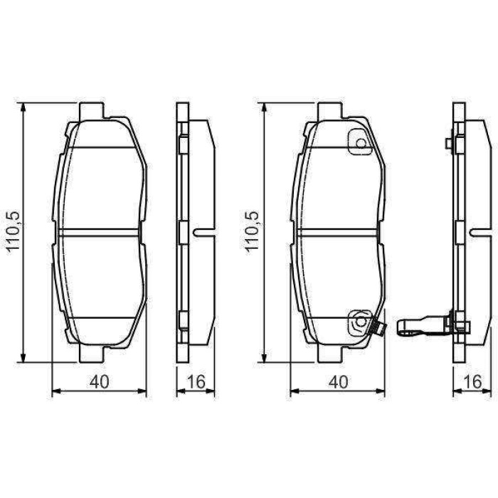 ARKA BALATA OUTBACK 09- FORESTER 13- LEGACY 10- BRZ 12- TRIBECA 05- TOYOTA GT 12- BOSCH 0986495135