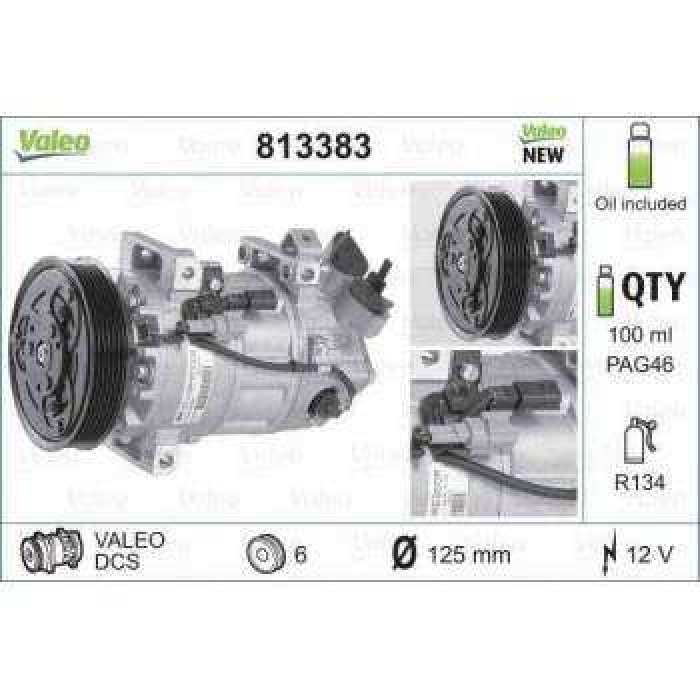 KLIMA KOMPRESORU CLIO IV 1.5DCI 2012- - VALEO 813383
