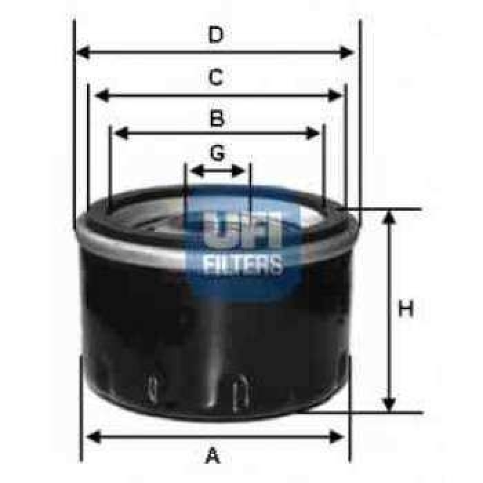 YAG FILTRESI METAL FILTRE TUM OPEL MODELLER 1.4 1.6 1.8 2.0 95- - UFI 23.129.02