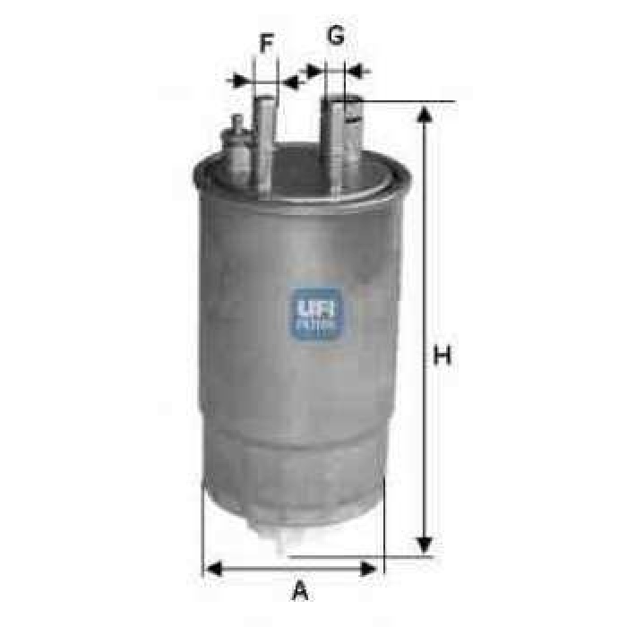 MAZOT FILTRESI MERIVA A  03- Y13DT Z13DT Z13DTJ 1.3 CDTI - UFI 24.ONE.03