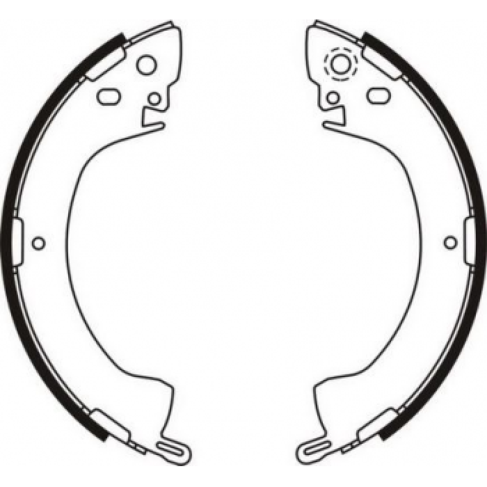 ARKA FREN BALATASI PABUC L300 1990 - 2008 - L200 1986 - 1996 - BRAXIS AC0022