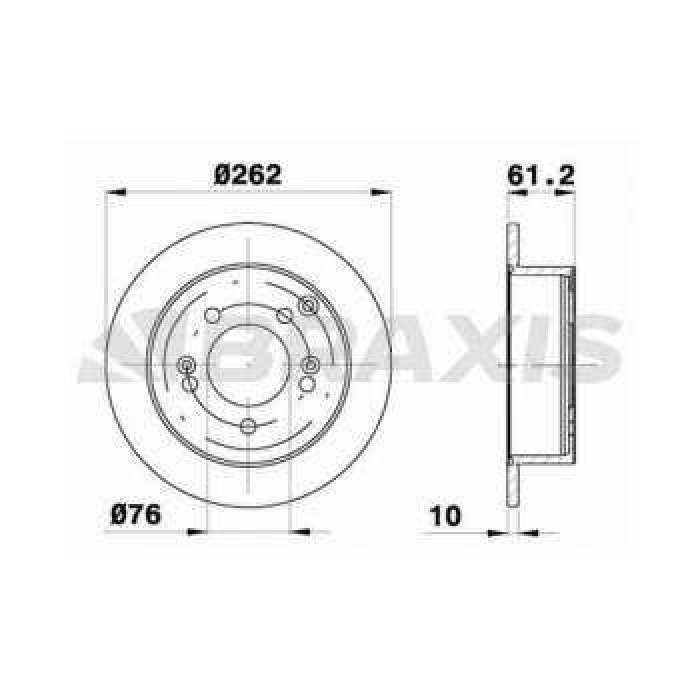 ARKA FREN DISK AYNASI KIA SPORTAGE 04-- TUCSON 06-10 MAGANTIS 05 -- SONATA 06-10 - BRAXIS AE0446