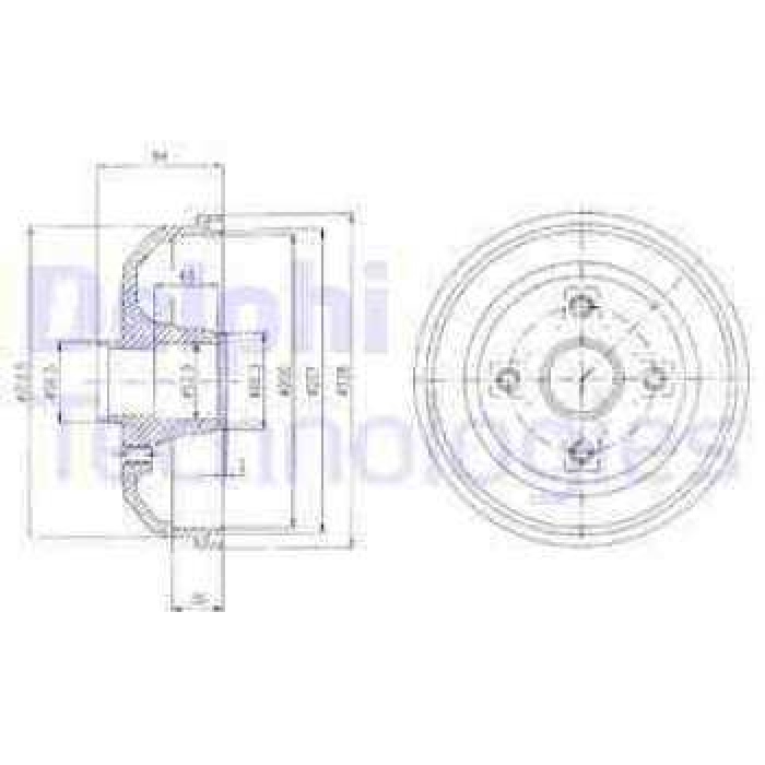 ARKA FREN KAMPANASI OPEL CORSA C. CORSA VAN 10 - 00- - DELPHI BF471