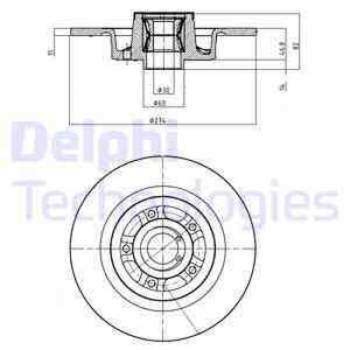 ARKA FREN AYNASI DISKI ADET LAGUNA II 1.6-1.8-1.9-2.0--SCENIC II 2.0DCI PORYALI - DELPHI BG9026RS