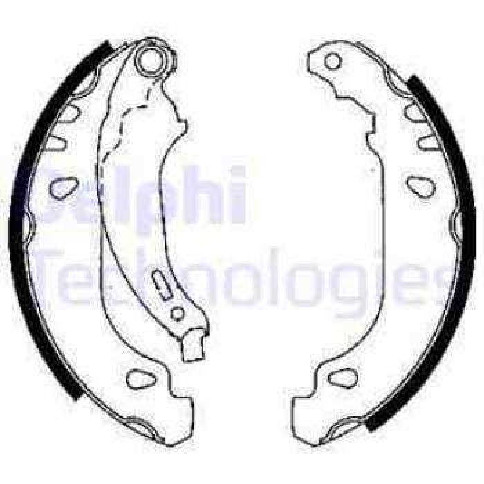 ARKA FREN BALATASI PABUC CLIO II-SYMBOL-LOGAN-SANDERO 1.2-1.4-1.5-1.6 ABS SIZ - DELPHI LS1844