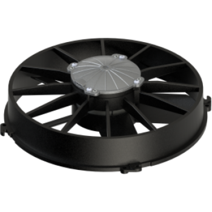FAN MOTORU 24V UFLEME 12 AKSIYEL GENIS KANAT YUKSEK PROFIL - BASKURT 53812221