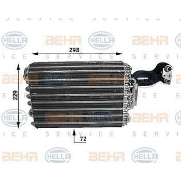 EVAPORATOR W124 85-93 S124 85-93 C124 87-92 - BEHR 8FV351210-091