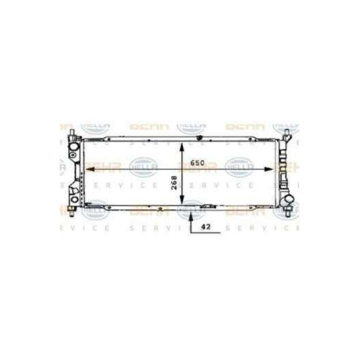 MOTOR SU RADYATORU MEKANIK X15D X17D CORSA B 1993 2002 - BEHR 8MK376712354
