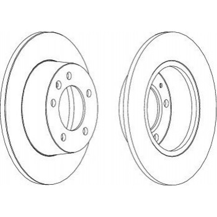 ARKA FREN AYNASI DISKI RENAULT MASTER II OPEL MOVANO 01-10 1.9 DTI 2.2 DTI  2.5DCI 2.8 DCI - FERODO DDF1272