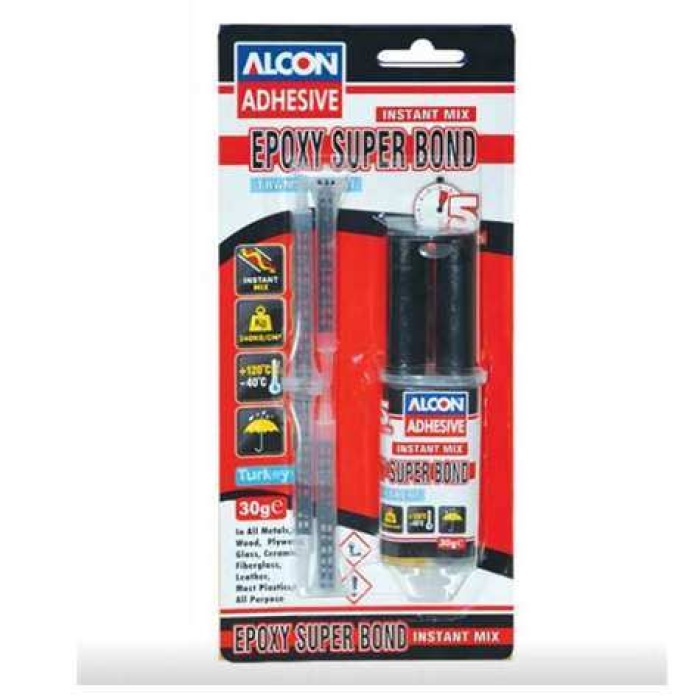 EPOXY TRANSPARENT SUPER BOND SYRINGE MIX  30GR BLISTER - ALCON M-2313