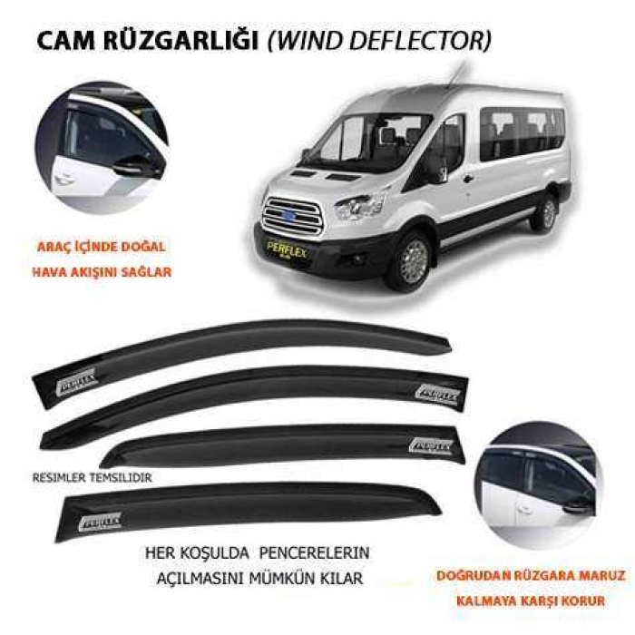 CAM RUZGARLIGI CLASSIC TIP 2 PARCA TRANSIT  00-14 - PERFLEX PA2-FD27U