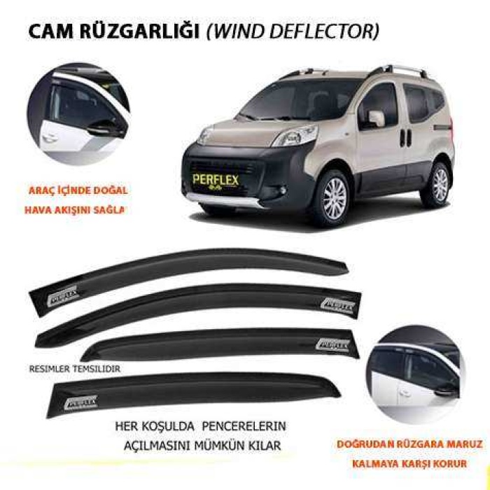 CAM RUZGARLIGI MUGEN TIP 2 PARCA FIORINO III DYNAMIC 2007+ - PERFLEX PD2-FT25