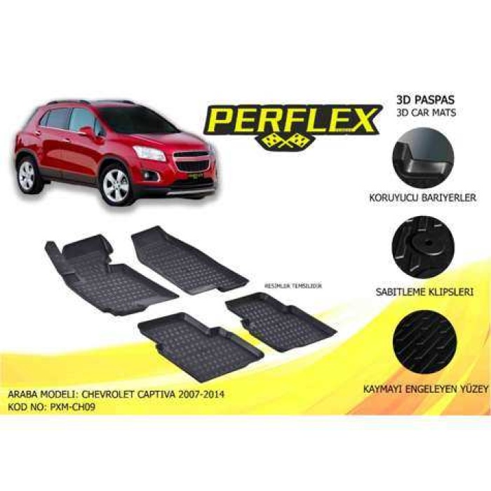 PASPAS 3D HAVUZLU X-MAT CAPTIVA 2007-2014 - PERFLEX PXM-CH09