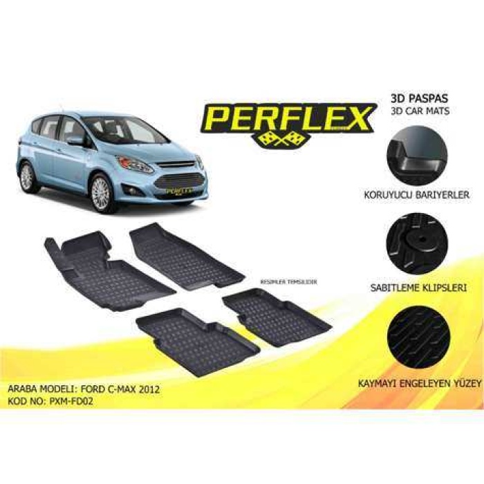 PASPAS 3D HAVUZLU X-MAT C-MAX 2012-2017 - PERFLEX PXM-FD02