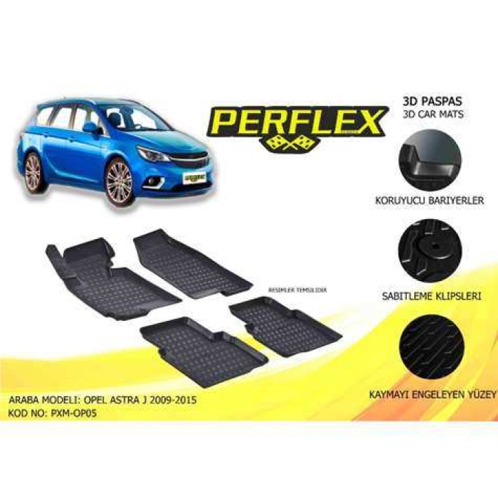 PASPAS 3D HAVUZLU X-MAT ASTRA J  2009-2015 - PERFLEX PXM-OP05