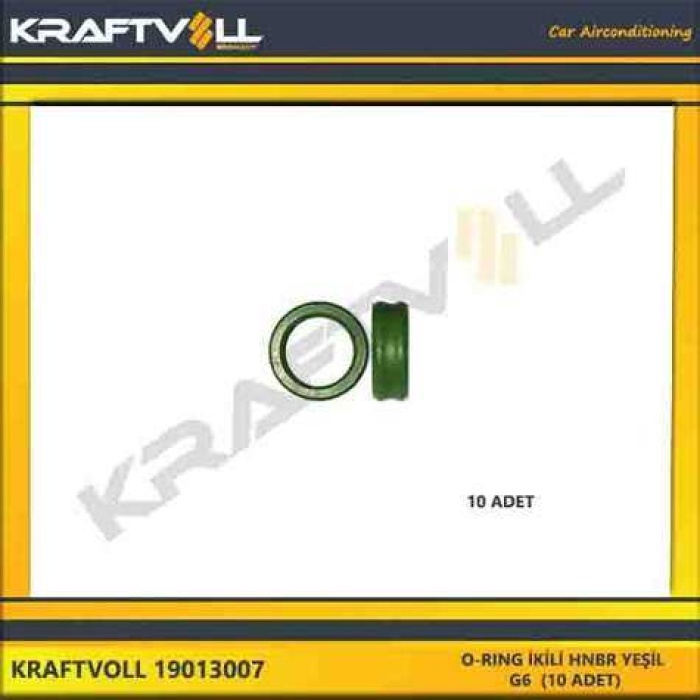 O-RING IKILI HNBR YESIL G6  10 ADET - KRAFTVOLL 19013007