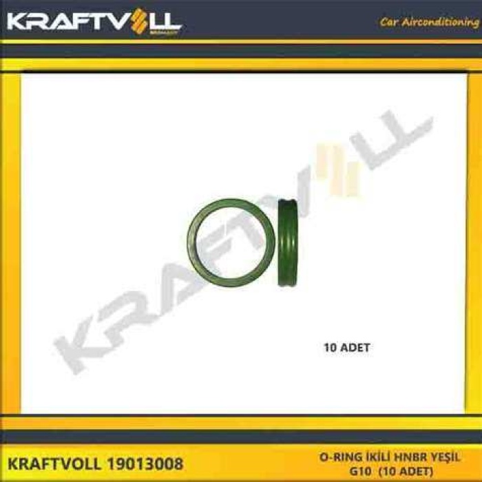 O-RING IKILI HNBR YESIL G10  10 ADET - KRAFTVOLL 19013008