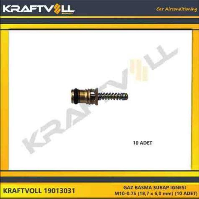 GAZ BASMA SUBAP IGNESI  M10-0.75 18.7 x 6.0 mm 10 ADET - KRAFTVOLL 19013031