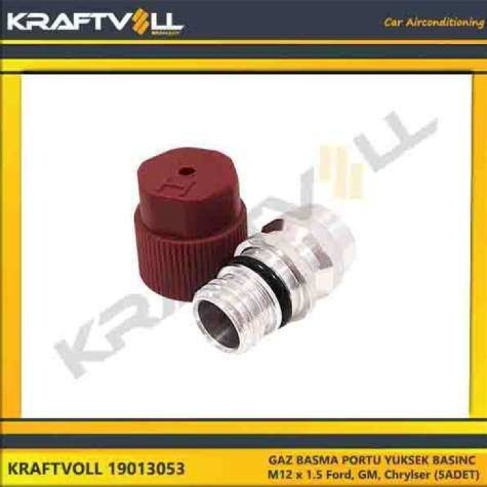 GAZ BASMA PORTU YUKSEK BASINC M12 x 1.5 Ford. GM. Chrylser 5ADET - KRAFTVOLL 19013053