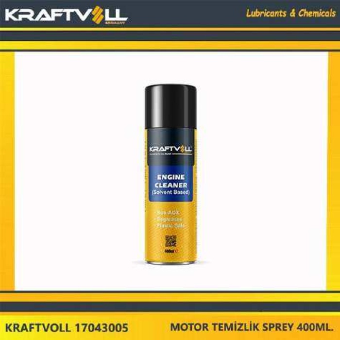 MOTOR TEMIZLEME SPREY - SOLVENT  500ML. - KRAFTVOLL 17043005