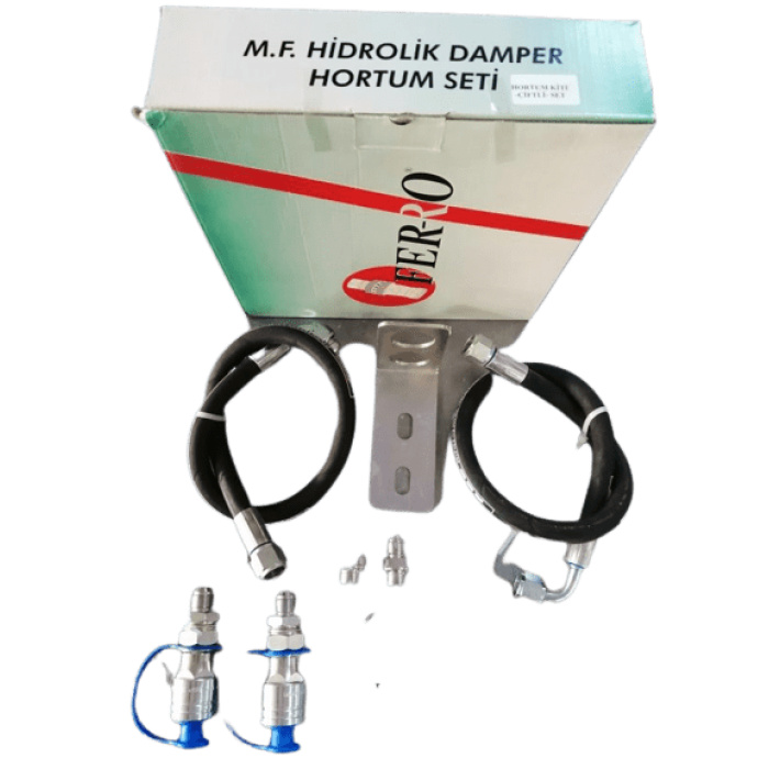 13855 240-285 Hidrolik Damper Valf Hortum Kiti Çiftli-Adaptörlü 1684806 Ferro Z-145 - PY-13855