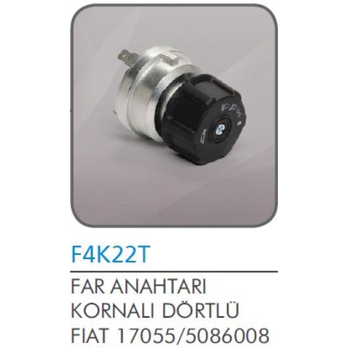 FAR KORNA ANAHTARI 4LÜ FIAT - F4K22T