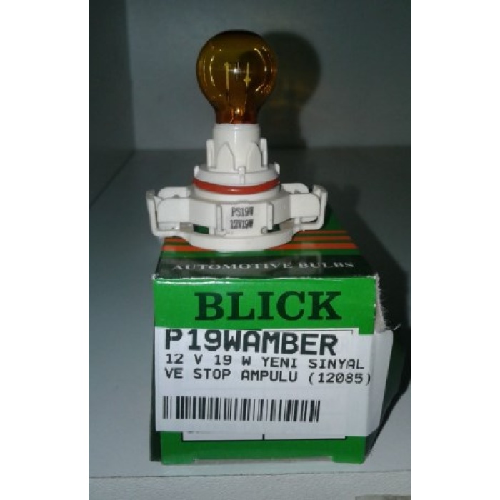 12 V 19 W YENI SINYAL VE STOP AMPULU 12085 SARI - P19WAMBER