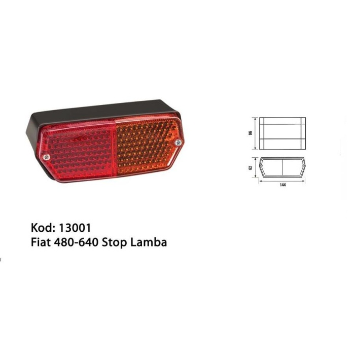 STOP LAMBA SOL FIAT TRAKTÖR YM 480-640 - 13001L