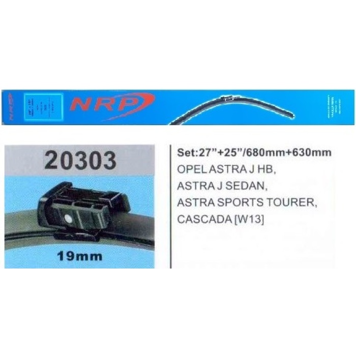 SILECEK SÜPÜRGESI MUZ TK 675+625 MM OPEL ASTRA J HB-SEDAN-SW 2010- ASTRA SPORTS TOURER 2010- - NRP-20303