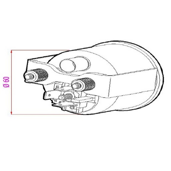 MEKANIK ISI GÖSTERGESI Ø 60 MM 2 METRE - ÖLÇ-113347