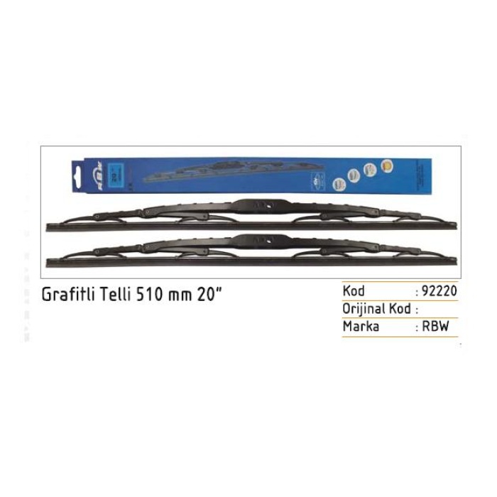 510MM SILECEK SÜPÜRGESI GRAFITLI TELLI RENAULT 19-21 - RB-20