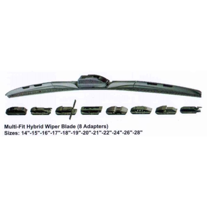 SILECEK SÜPÜRGESI 8 APARATLI HYBRID 350 MM 14 - S92814