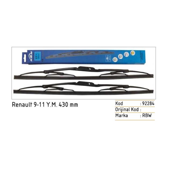 SILECEK SÜPÜRGESI TK RENAULT R9-11 YM 430MM ESKI KODU S92284 - S92217