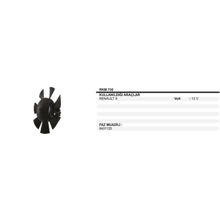 KALORIFER MOTORU 12V RENAULT R9120KM26 - RKM730
