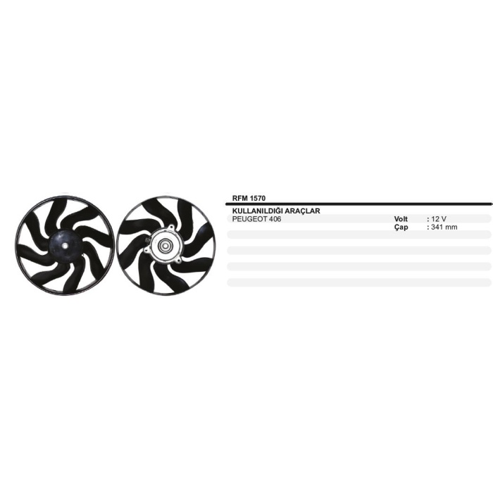 FAN MOTORU CITROEN XSARA 1 4 1.6 1 8 - RFM1570