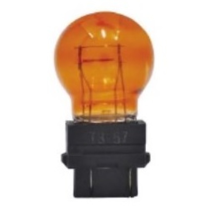 12V ÇIFT DUY 1016 27-7W PLASTIK SOKETLI AMPUL AMBER  3157 AMPUL  - SL3713