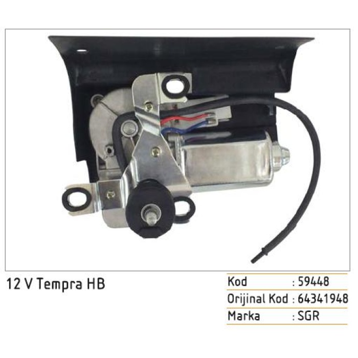 SILECEK MOTORU ARKA 12V FIAT TEMPRA - S56448