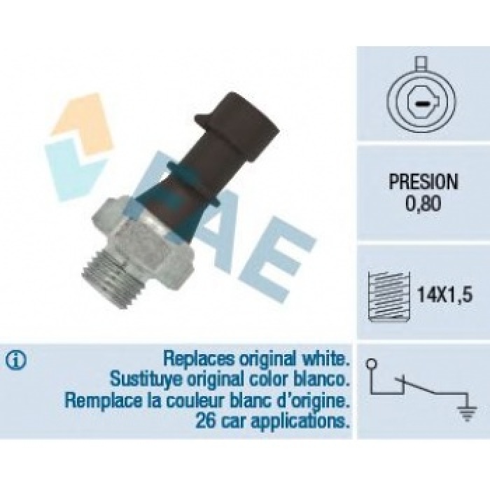 YAG BASINC MUSURU 0.80   SENSORU  DUCATO III BOXER III JUMPER III 06- DAILY III IV V 99- JEST  - FAE 12570