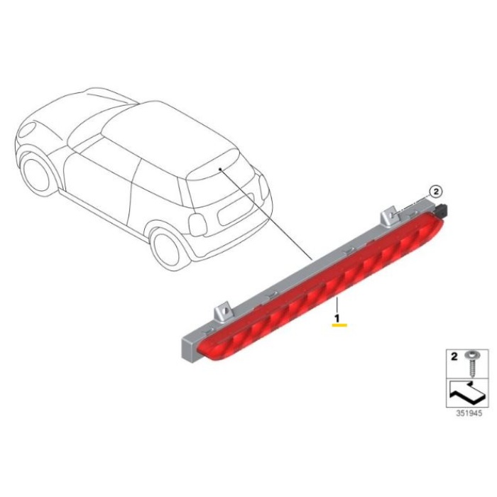 STOP LAMBASI LEDLI 3.CU MINI COOPER F56 F57 - ITHAL 7361123