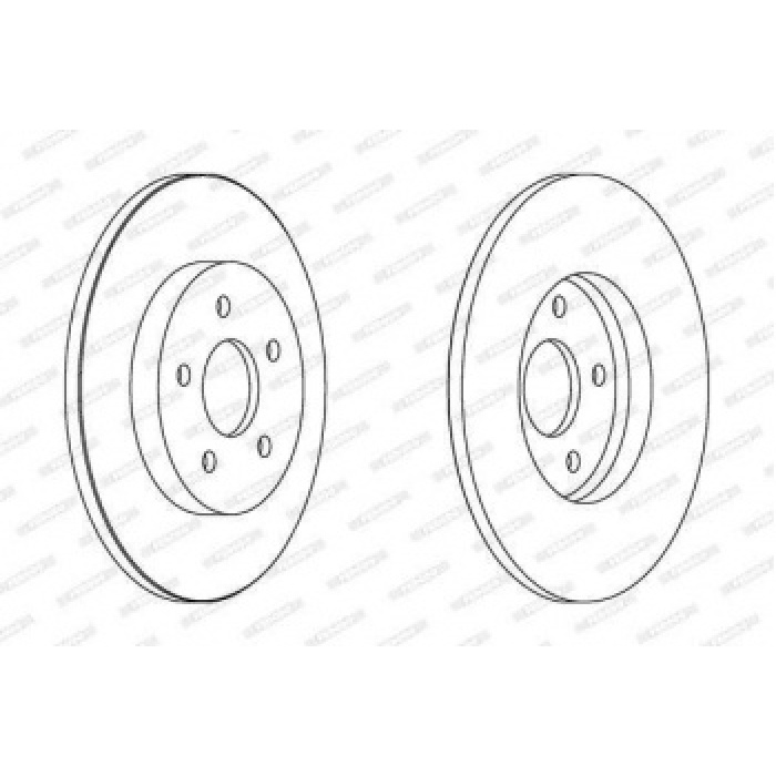 ARKA FREN DISK AYNASI MONDEO III 00-07 JAGUAR X TYPE 01-09 OLCU 280 X 34 - FERODO DDF1126