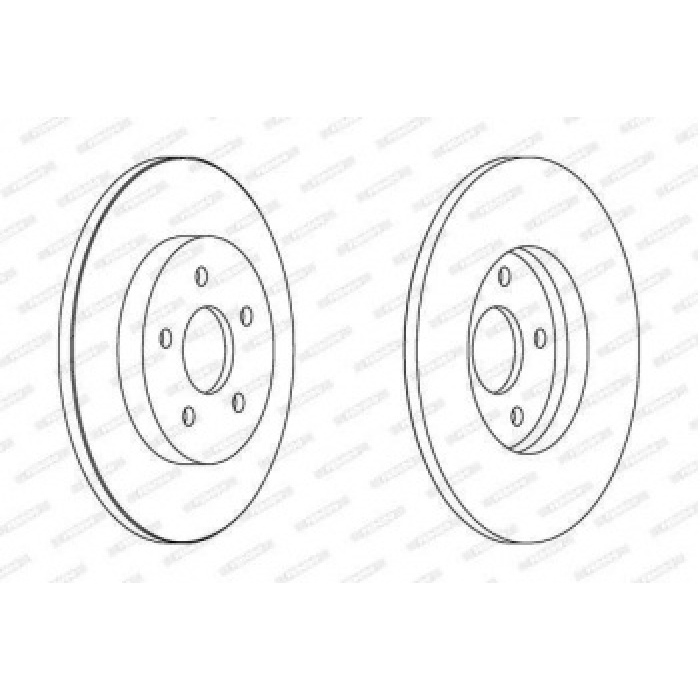 ARKA FREN DISK AYNASI MONDEO III 00-07 JAGUAR X TYPE 01-09 OLCU 280 X 34 - FERODO DDF1126