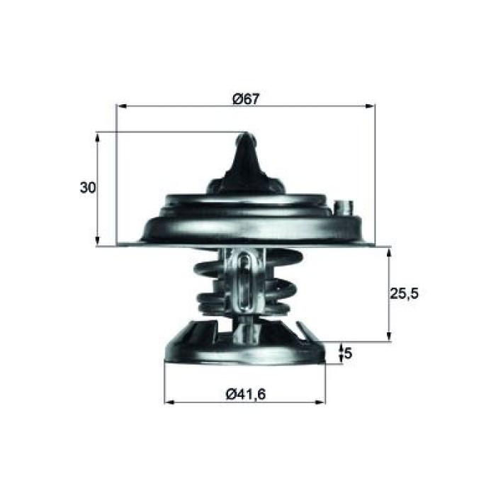 TERMOSTAT 85 °C OM601-OM605 190 W201 88-93 W202 95-00 W210 97-99 W463 91-00 SPRINTER 95-00 - MAHLE TX2985D