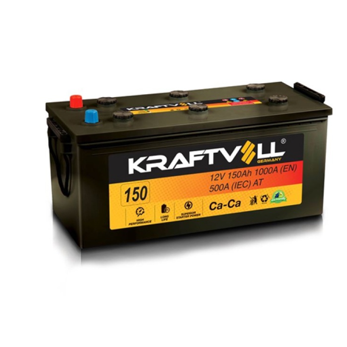 AKU 12V 150 AH B 513×222×223 - KRAFTVOLL 18020004