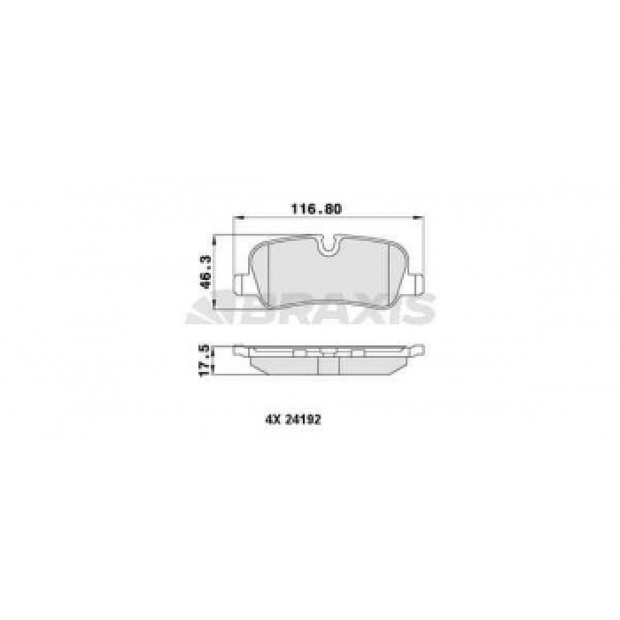 ARKA FREN BALATASI RANGE ROVER III LM 4.2-4.4 05-02--- SPORT 2.7TDVM 4.2-4.4 02-05--- DISCOVERY III - BRAXIS AA0216