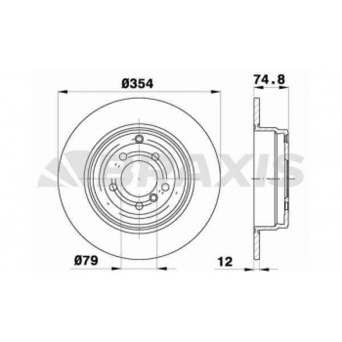 FREN DISKI ARKA RANGE ROVER 02-09 - BRAXIS AD0995