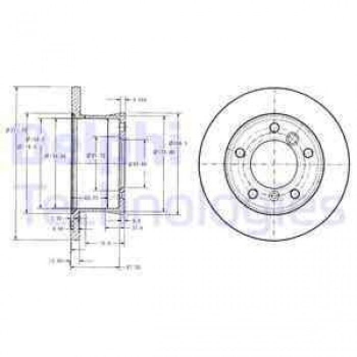 FREN DISKI CIFTLI PAKET ARKA MERCEDES G270-G290-G300-G320-G350-G400-G500-G55-SPRINTER - VW LT - DELPHI BG3237