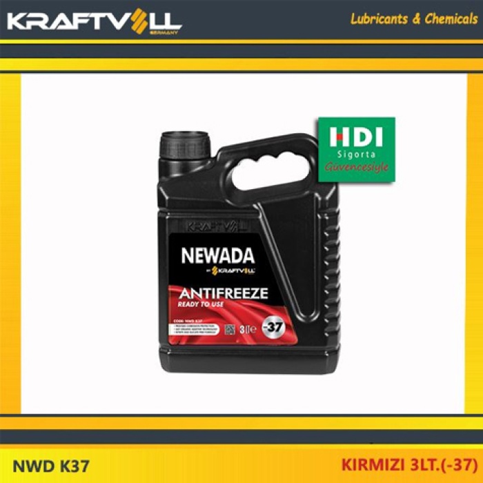 ANTIFRIZ READY TO USE OAT ORGANIK -37 KIRMIZI 3LT. HDI Sigorta Güvencesiyle - NEWADA NWD K37