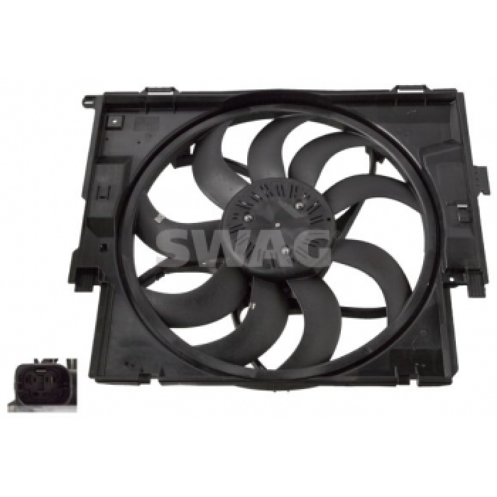 KOMPLE FAN 3 KUTUPLU 400W BMW  N47 N13 B37 B47 N20 F20 F30 F36 F32 - SWAG 20103409