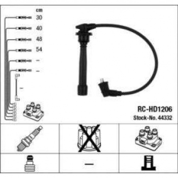 BUJI KABLOSU RC-HD1206-01 - NGK 44332